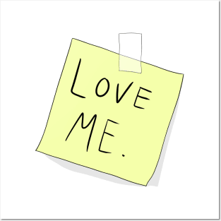 "love me" sign Posters and Art